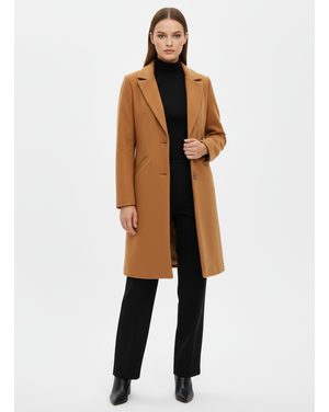 Dámsky kabát svetlohnedý