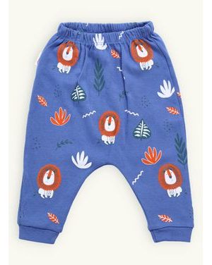 Detské tepláky s levmi modré