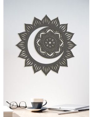 Drevená mandala MOON