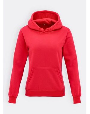 Dámska športová mikina s kapucňou vínová