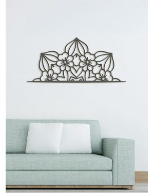 Drevená mandala polkruh CROWN