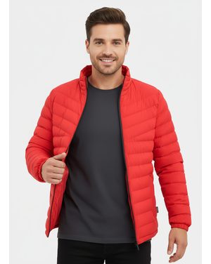 Pánska prešívaná bunda červená