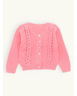 Detský pletený sveter ružový