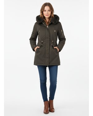 Dámská zimní bunda tmavě zelená