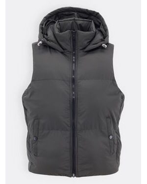 Dámska krátka prešívaná vesta tmavozelená