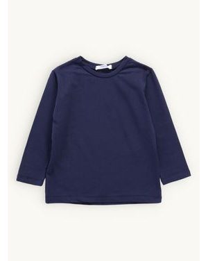 Detské tričko bez potlače tmavomodré