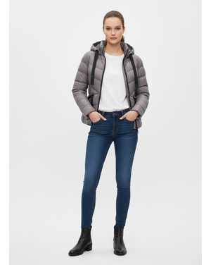 Dámská prošívaná bunda šedá