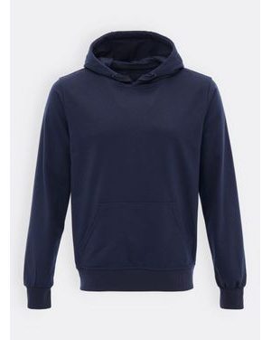 Pánska mikina s klokaním vreckom tmavomodrá