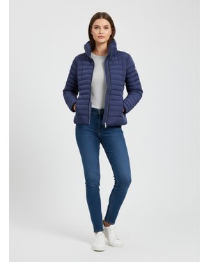 Dámska prešívaná bunda fialovomodrá