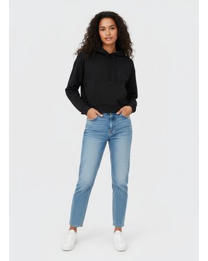 Dámská mikina crop top černá