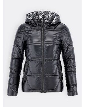 Dámska obojstranná bunda čierno-biela