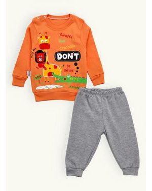 Dojčenská súprava VESELÉ SAFARI oranžová