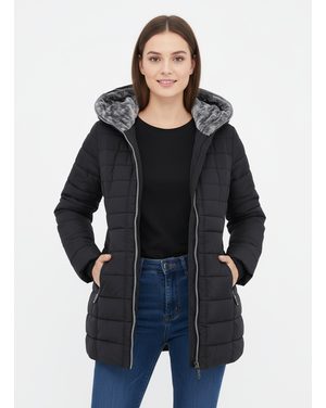 Dámska prešívaná bunda čierna