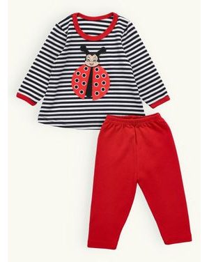 Detská tepláková súprava LIENKA tmavomodro-červená