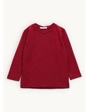 Detské tričko bez potlače bordové