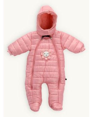 Detský nepremokavý zimný overal KVETINKA broskyňový