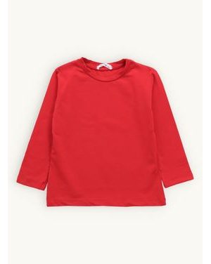 Detské tričko bez potlače červené
