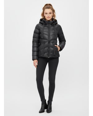 Dámska prešívaná bunda čierna