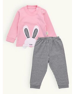 Detská súprava UŠATÝ ZAJKO ružová