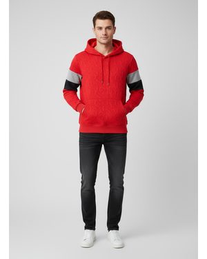 Pánská vzorovaná mikina červená