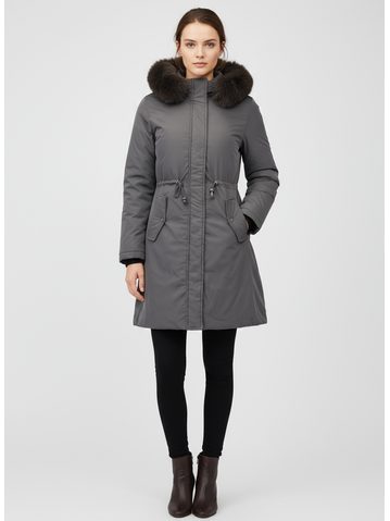 Dámska obojstranná bunda tmavozeleno-čierna