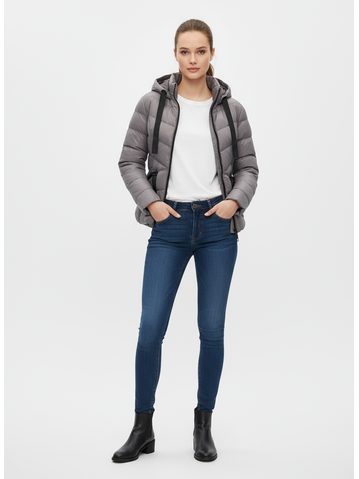 Dámska prešívaná bunda sivá