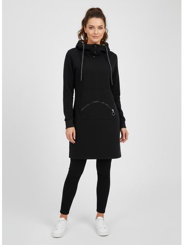 Prodloužená dámská mikina černá