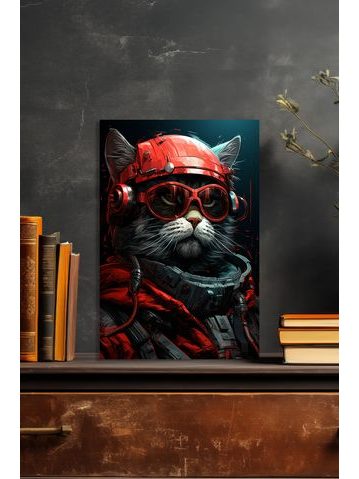 Obraz na stenu mačka AI