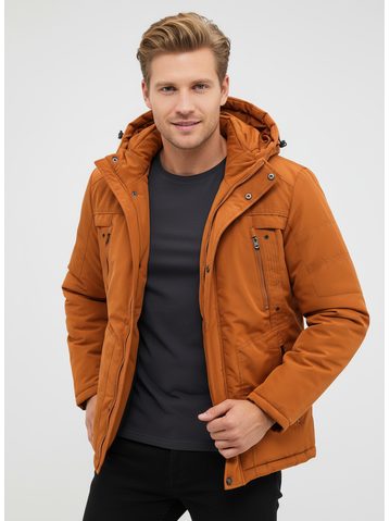 Pánska zimná bunda hnedá