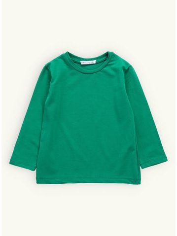 Detské tričko bez potlače zelené