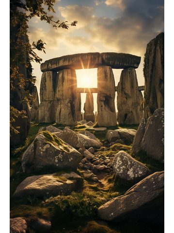 Obraz na stenu - Stonehenge - západ slnka