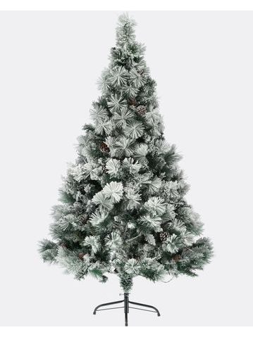 Umelý vianočný stromček Smaragdový rozmarín – Zasnežený so šiškami