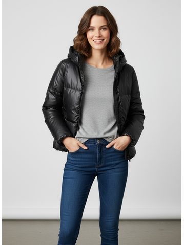 Dámska zimná bunda čierna