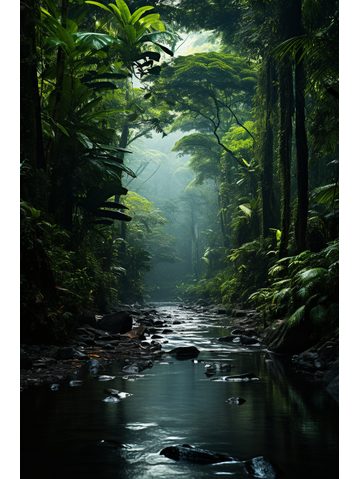 Potok v džungli