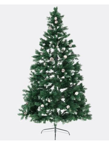 Umelý vianočný stromček Smrek Rysy - Zasnežený so šiškami