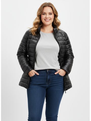 Dámská prošívaná bunda černá