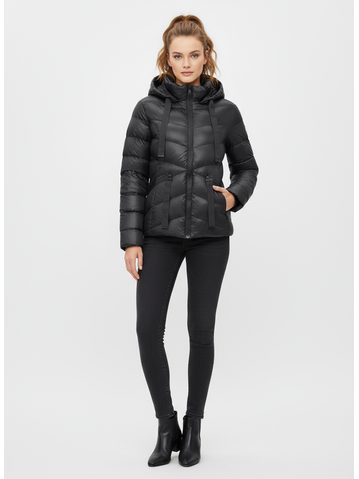 Dámska prešívaná bunda čierna