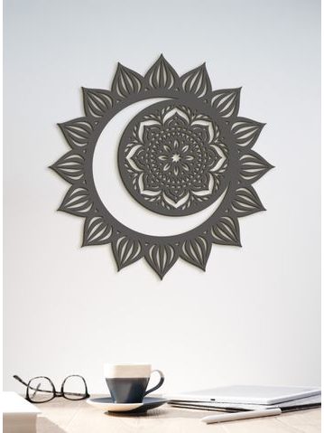 Dřevěná mandala MOON