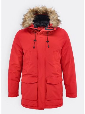 Pánska zimná bunda červená