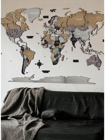 Vícevrstvá 3D mapa Dubově šedá