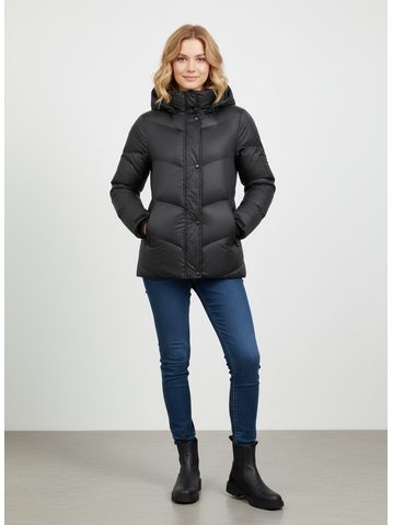 Dámska prešívaná bunda čierna