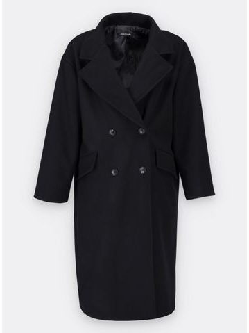 Dámský oversize kabát černý