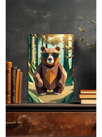 Obraz na stenu maco štýl origami