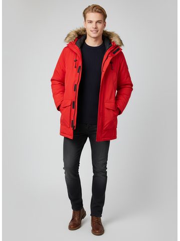 Pánska zimná bunda červená