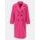 Dámský oversize kabát zářivě růžový