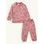Detské rebrované pyžamo ZAJAČIKY staroružové