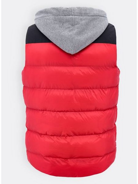 Pánska prešívaná vesta červená