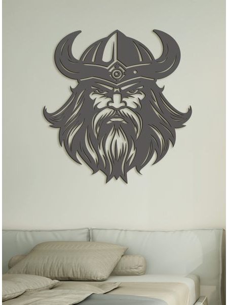 Dekorativní dřevěný obraz Viking