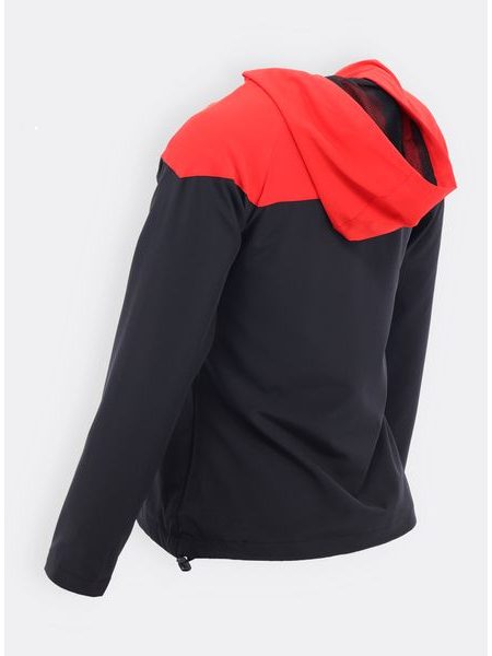 Dámska joggingová bunda čierno-červená