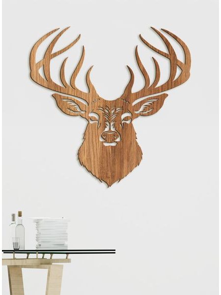 Dřevěný obrázek jelena